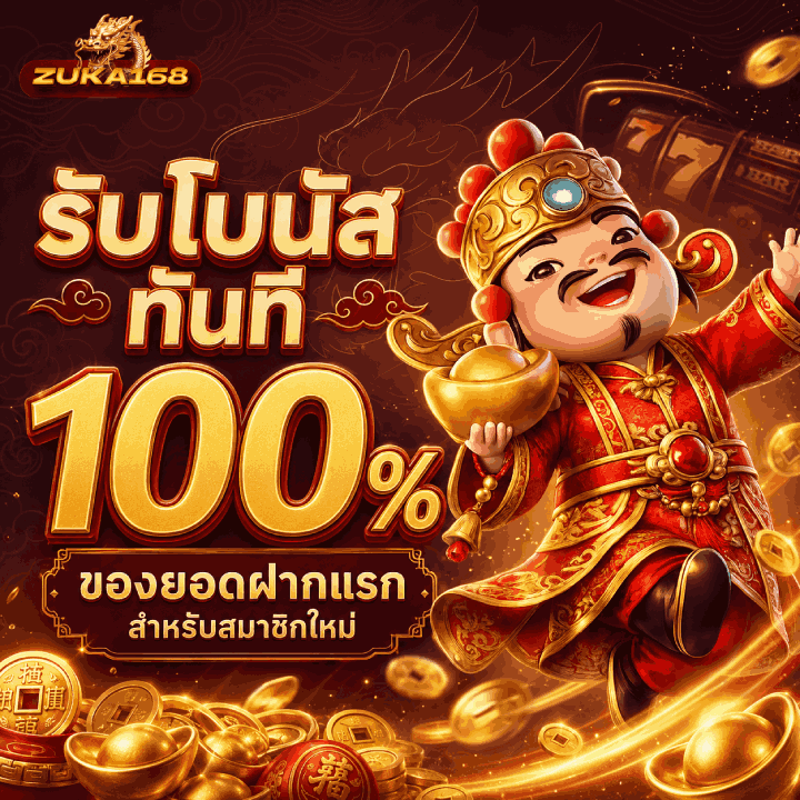 รับโบนัสทันที 100%